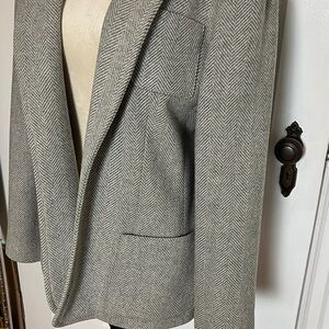 Vintage Pendleton Herringbone Cardigan Blazer 100% Wool Size M